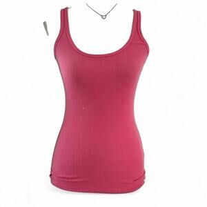 Abercrombie 2000 Vintage Super Fitted Pink Casual Basics Tank Top Womens Size XS